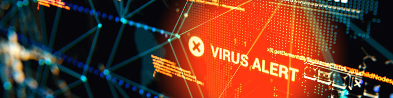 Virus Alert warning
